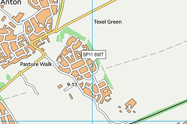 SP11 6WT map - OS VectorMap District (Ordnance Survey)