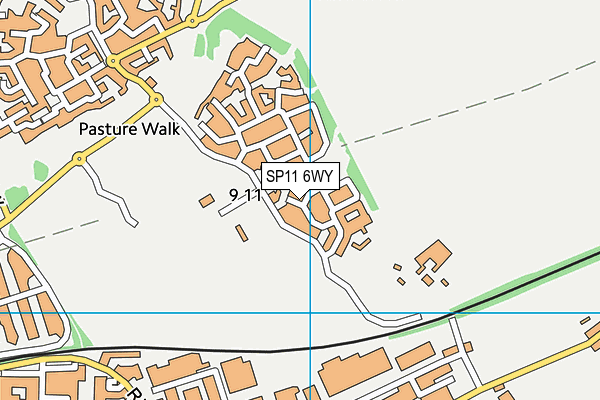 SP11 6WY map - OS VectorMap District (Ordnance Survey)