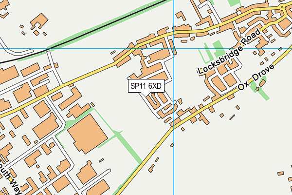 SP11 6XD map - OS VectorMap District (Ordnance Survey)