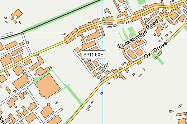 SP11 6XE map - OS VectorMap District (Ordnance Survey)