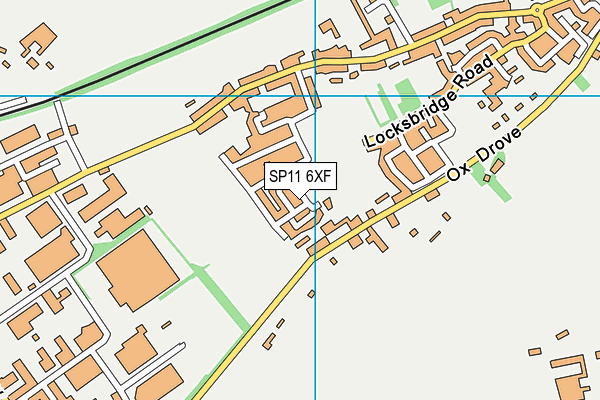 SP11 6XF map - OS VectorMap District (Ordnance Survey)