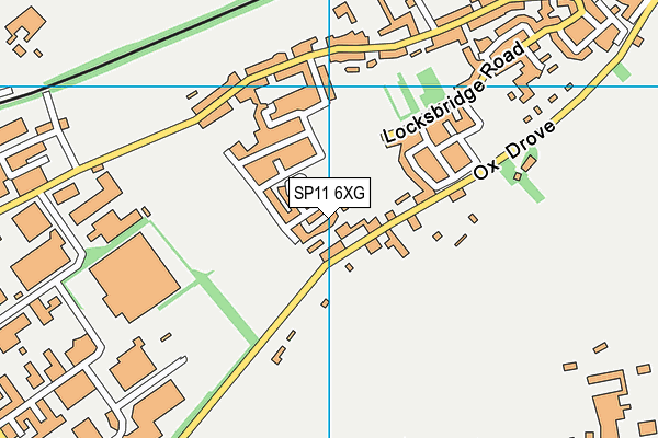 SP11 6XG map - OS VectorMap District (Ordnance Survey)