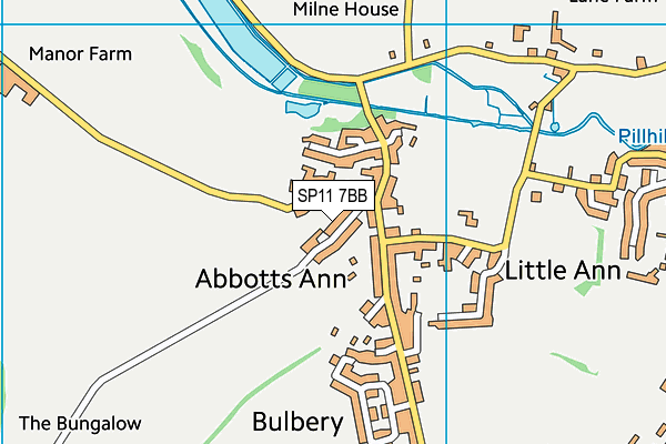 SP11 7BB map - OS VectorMap District (Ordnance Survey)