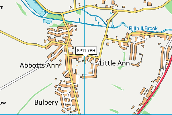 SP11 7BH map - OS VectorMap District (Ordnance Survey)