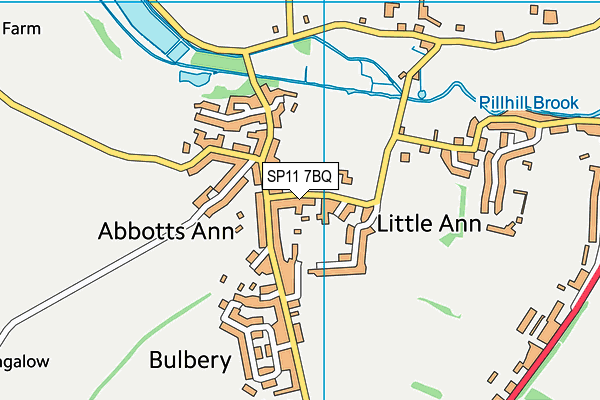 SP11 7BQ map - OS VectorMap District (Ordnance Survey)