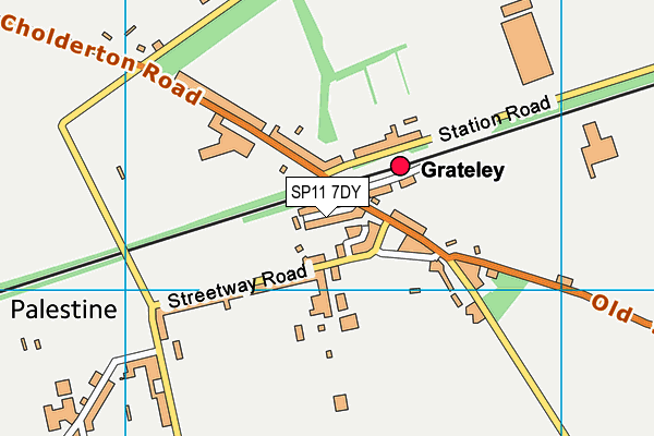 SP11 7DY map - OS VectorMap District (Ordnance Survey)