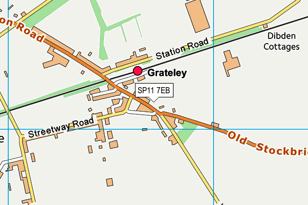 SP11 7EB map - OS VectorMap District (Ordnance Survey)