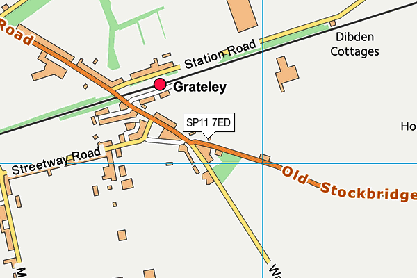 SP11 7ED map - OS VectorMap District (Ordnance Survey)