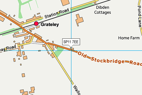 SP11 7EE map - OS VectorMap District (Ordnance Survey)