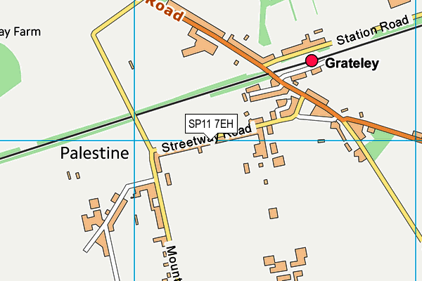 SP11 7EH map - OS VectorMap District (Ordnance Survey)