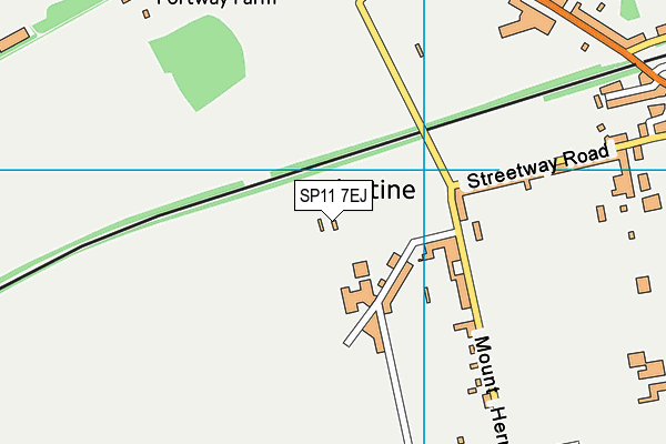 SP11 7EJ map - OS VectorMap District (Ordnance Survey)