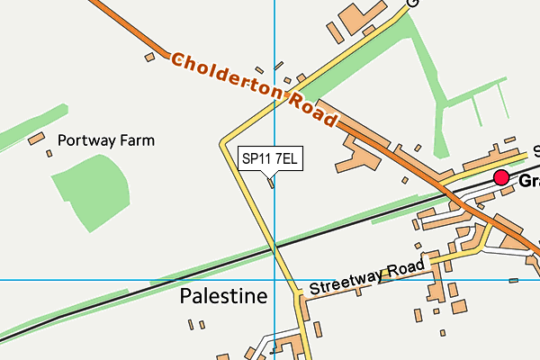 SP11 7EL map - OS VectorMap District (Ordnance Survey)