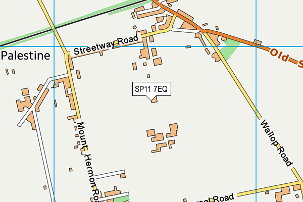 SP11 7EQ map - OS VectorMap District (Ordnance Survey)