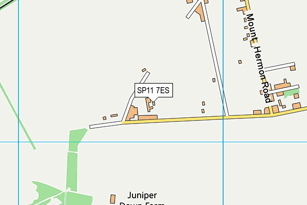 SP11 7ES map - OS VectorMap District (Ordnance Survey)