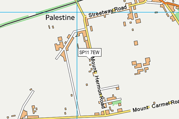 SP11 7EW map - OS VectorMap District (Ordnance Survey)