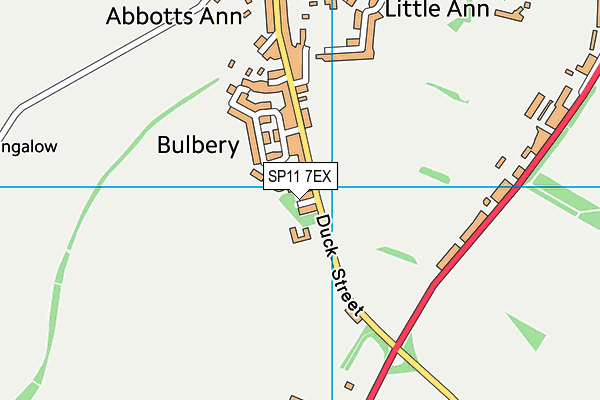 SP11 7EX map - OS VectorMap District (Ordnance Survey)