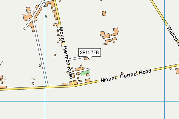 SP11 7FB map - OS VectorMap District (Ordnance Survey)