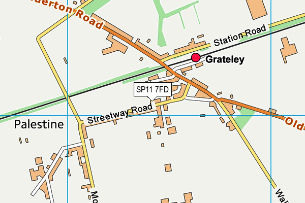 SP11 7FD map - OS VectorMap District (Ordnance Survey)