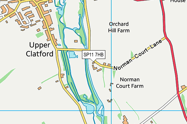 SP11 7HB map - OS VectorMap District (Ordnance Survey)