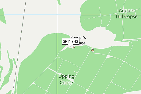 SP11 7HS map - OS VectorMap District (Ordnance Survey)