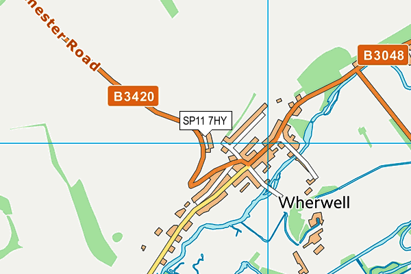 SP11 7HY map - OS VectorMap District (Ordnance Survey)