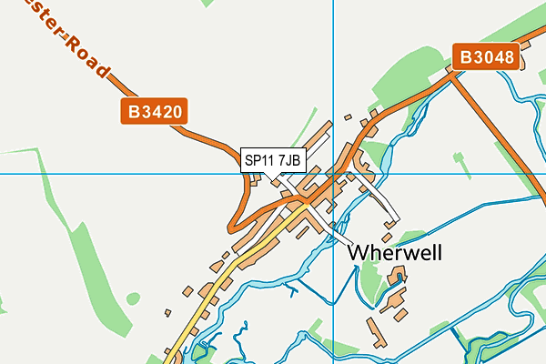 SP11 7JB map - OS VectorMap District (Ordnance Survey)