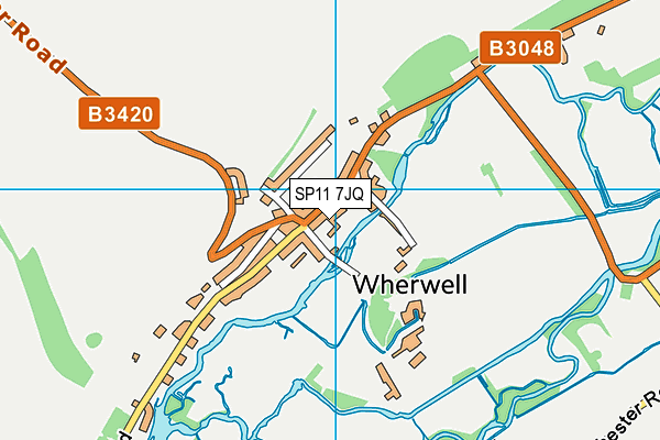 SP11 7JQ map - OS VectorMap District (Ordnance Survey)