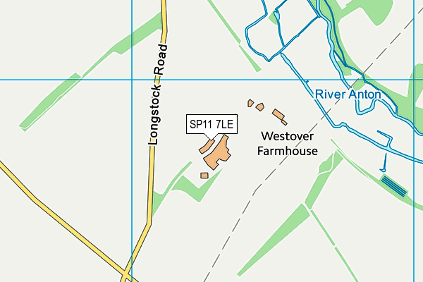 SP11 7LE map - OS VectorMap District (Ordnance Survey)