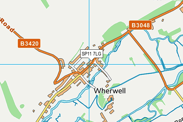 SP11 7LG map - OS VectorMap District (Ordnance Survey)