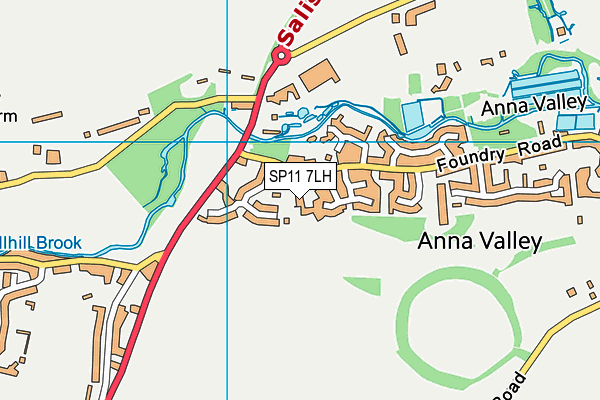 Map of WINDMILL LANE (ANNA VALLEY) MANAGEMENT COMPANY LIMITED at district scale