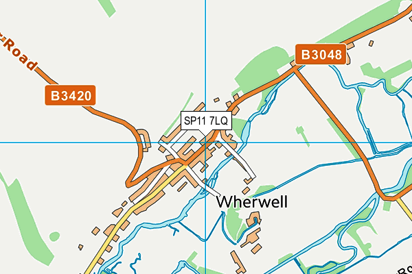 SP11 7LQ map - OS VectorMap District (Ordnance Survey)