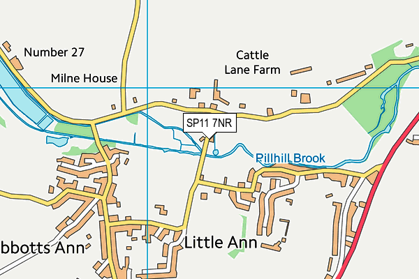 SP11 7NR map - OS VectorMap District (Ordnance Survey)