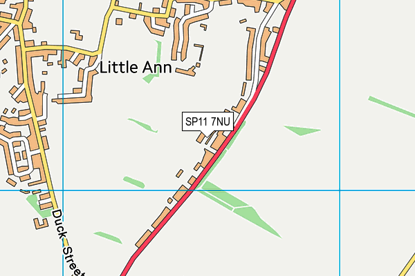 SP11 7NU map - OS VectorMap District (Ordnance Survey)