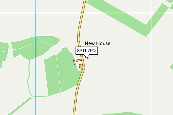 SP11 7PQ map - OS VectorMap District (Ordnance Survey)