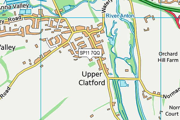 SP11 7QQ map - OS VectorMap District (Ordnance Survey)