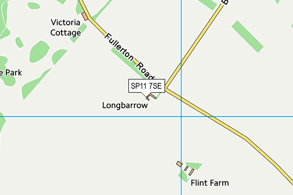 SP11 7SE map - OS VectorMap District (Ordnance Survey)