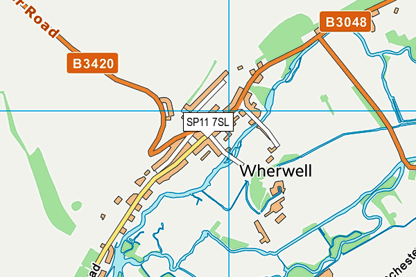 SP11 7SL map - OS VectorMap District (Ordnance Survey)