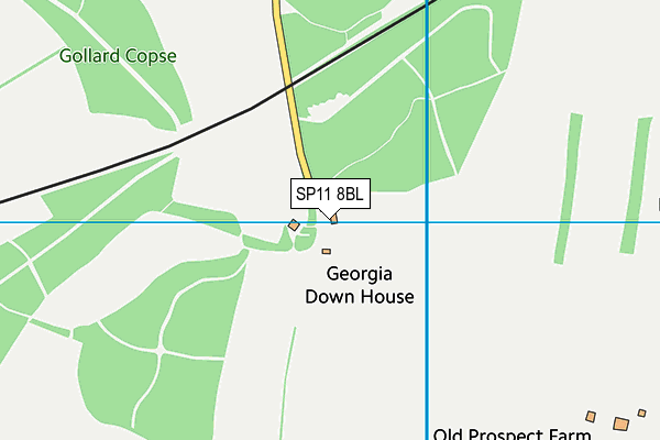 SP11 8BL map - OS VectorMap District (Ordnance Survey)