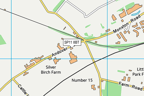 SP11 8BT map - OS VectorMap District (Ordnance Survey)