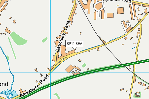 SP11 8EA map - OS VectorMap District (Ordnance Survey)