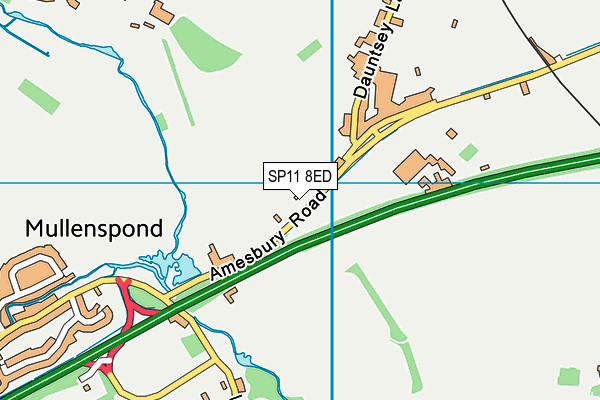 SP11 8ED map - OS VectorMap District (Ordnance Survey)
