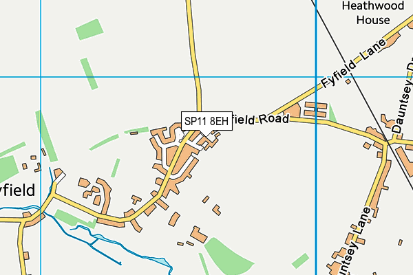 SP11 8EH map - OS VectorMap District (Ordnance Survey)