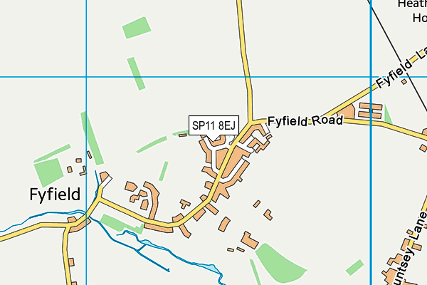 SP11 8EJ map - OS VectorMap District (Ordnance Survey)