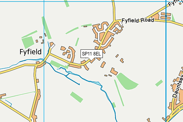 SP11 8EL map - OS VectorMap District (Ordnance Survey)