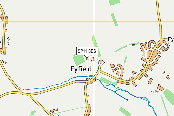 SP11 8ES map - OS VectorMap District (Ordnance Survey)