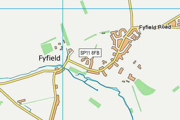 SP11 8FB map - OS VectorMap District (Ordnance Survey)