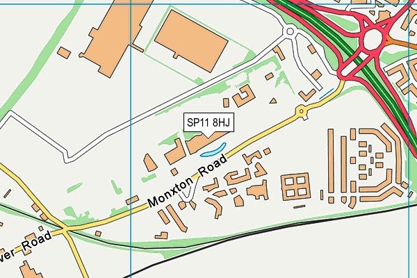 SP11 8HJ map - OS VectorMap District (Ordnance Survey)