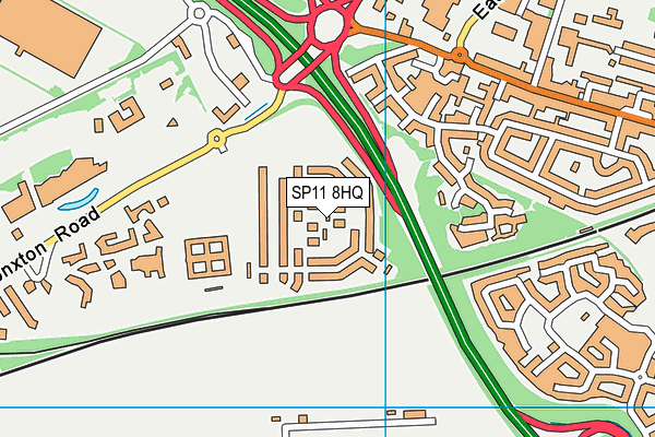 SP11 8HQ map - OS VectorMap District (Ordnance Survey)