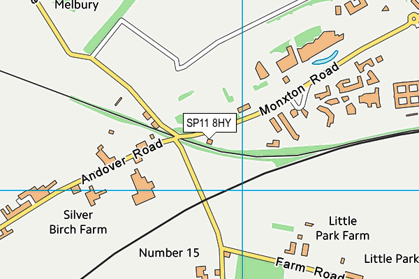 SP11 8HY map - OS VectorMap District (Ordnance Survey)