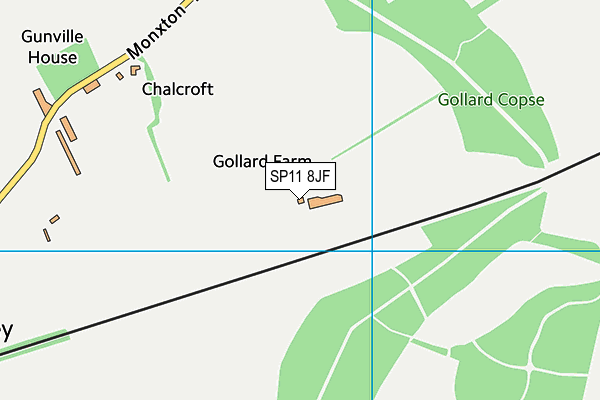 SP11 8JF map - OS VectorMap District (Ordnance Survey)